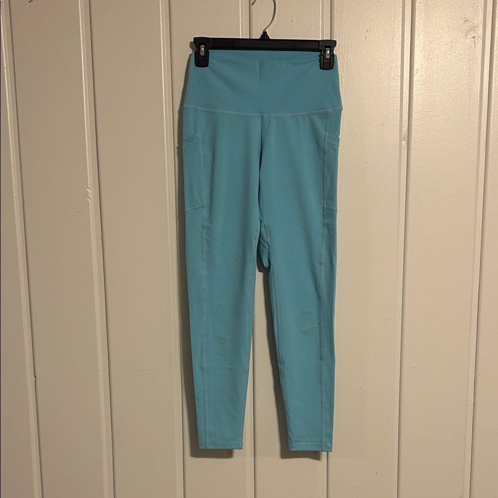 Colorful Koala Light Blue High-Waisted Leggings